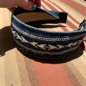 One of a kind Jean Headband BNWT